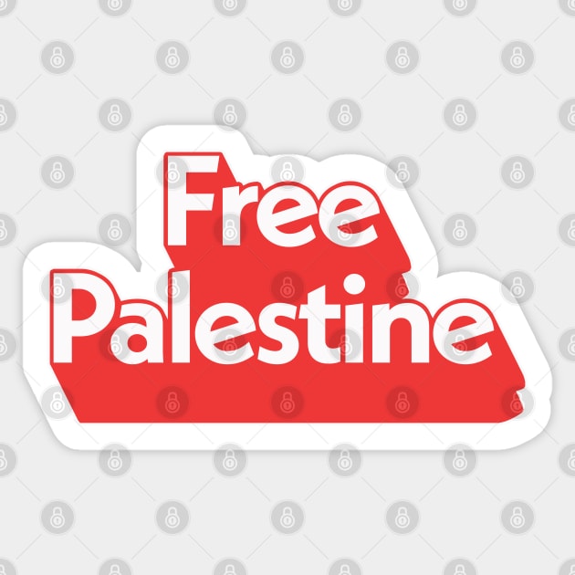 Free Palestine / Retro Style Design Sticker by DankFutura